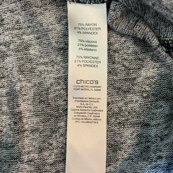 Chicos’s size 0 snow leopard tunic - Picture 5 of 5